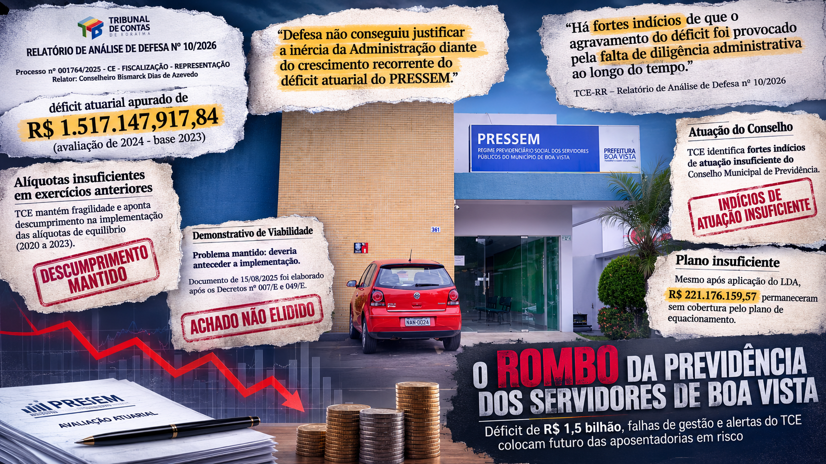 Servidores cobram explicações do PRESSEM sobre alíquotas e déficit de R$ 1,5 bilhão
