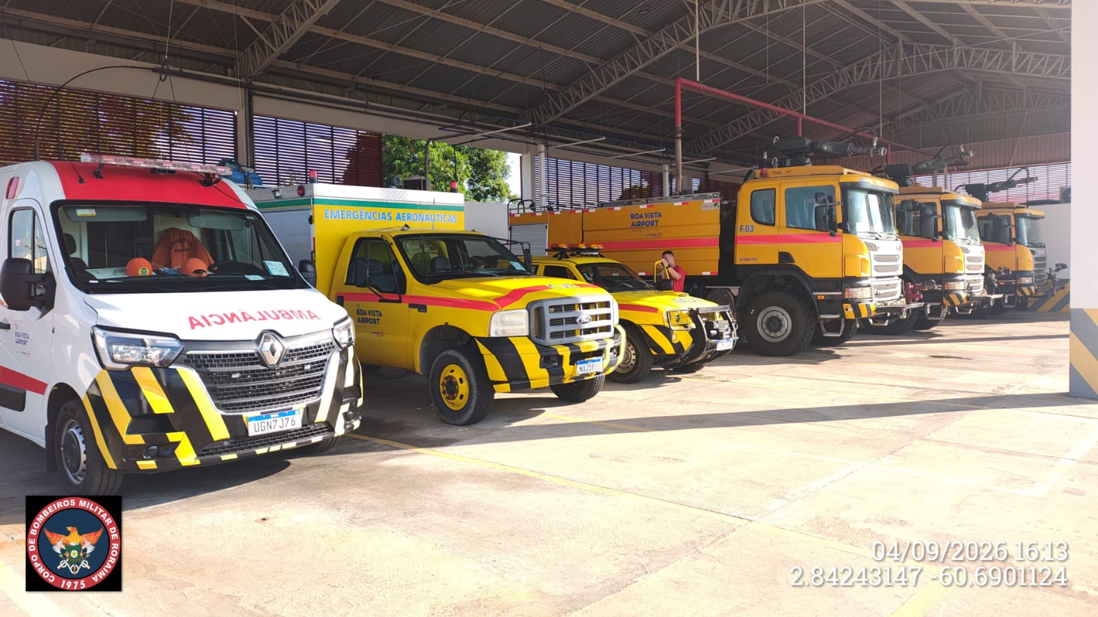 Aeroporto de Boa Vista reforça prevenção contra incêndios durante período de estiagem