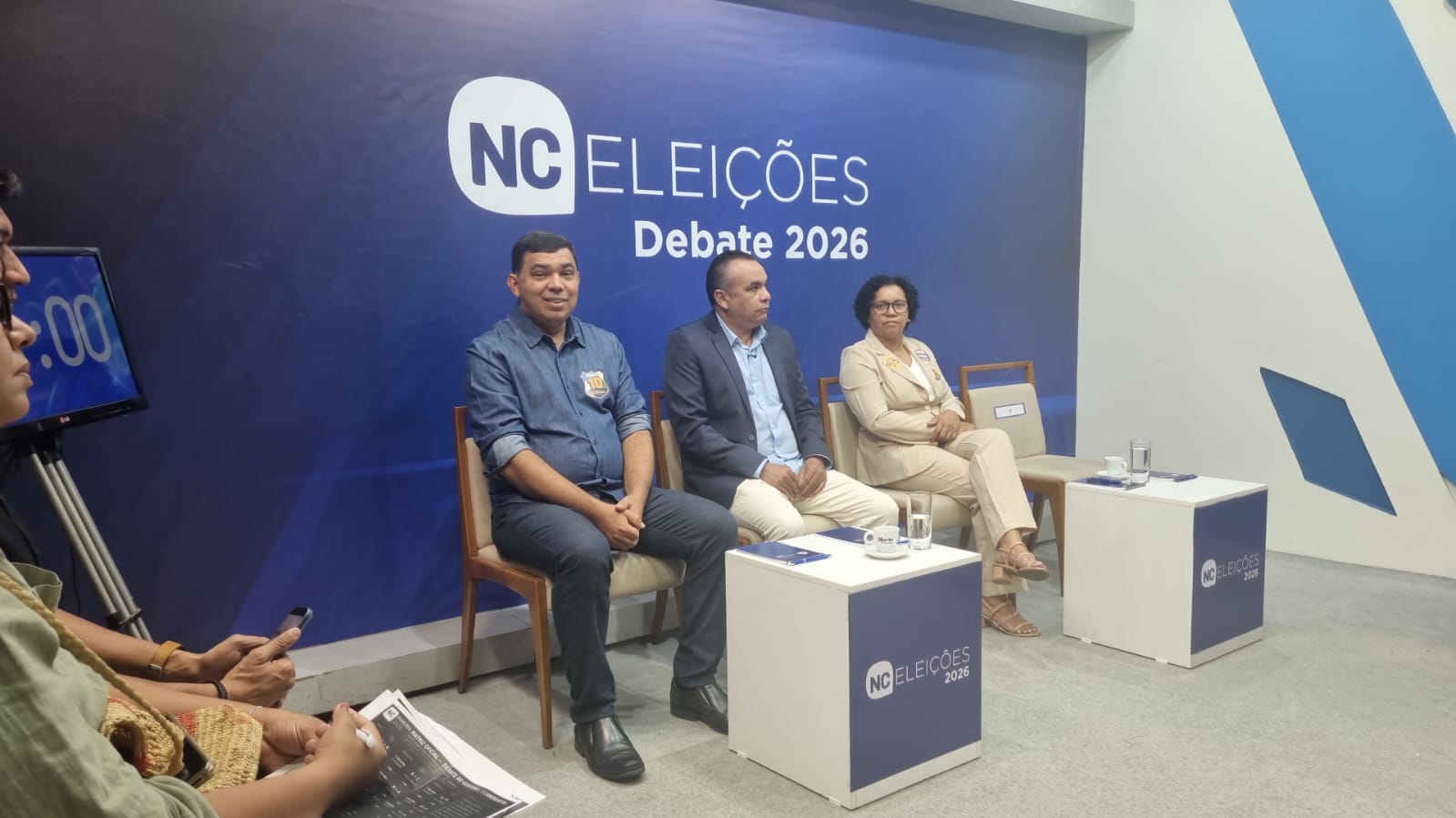 Arthur Henrique falta a debate da TV Norte; Sampaio concentra discurso em educação, saúde, segurança e infraestrutura
