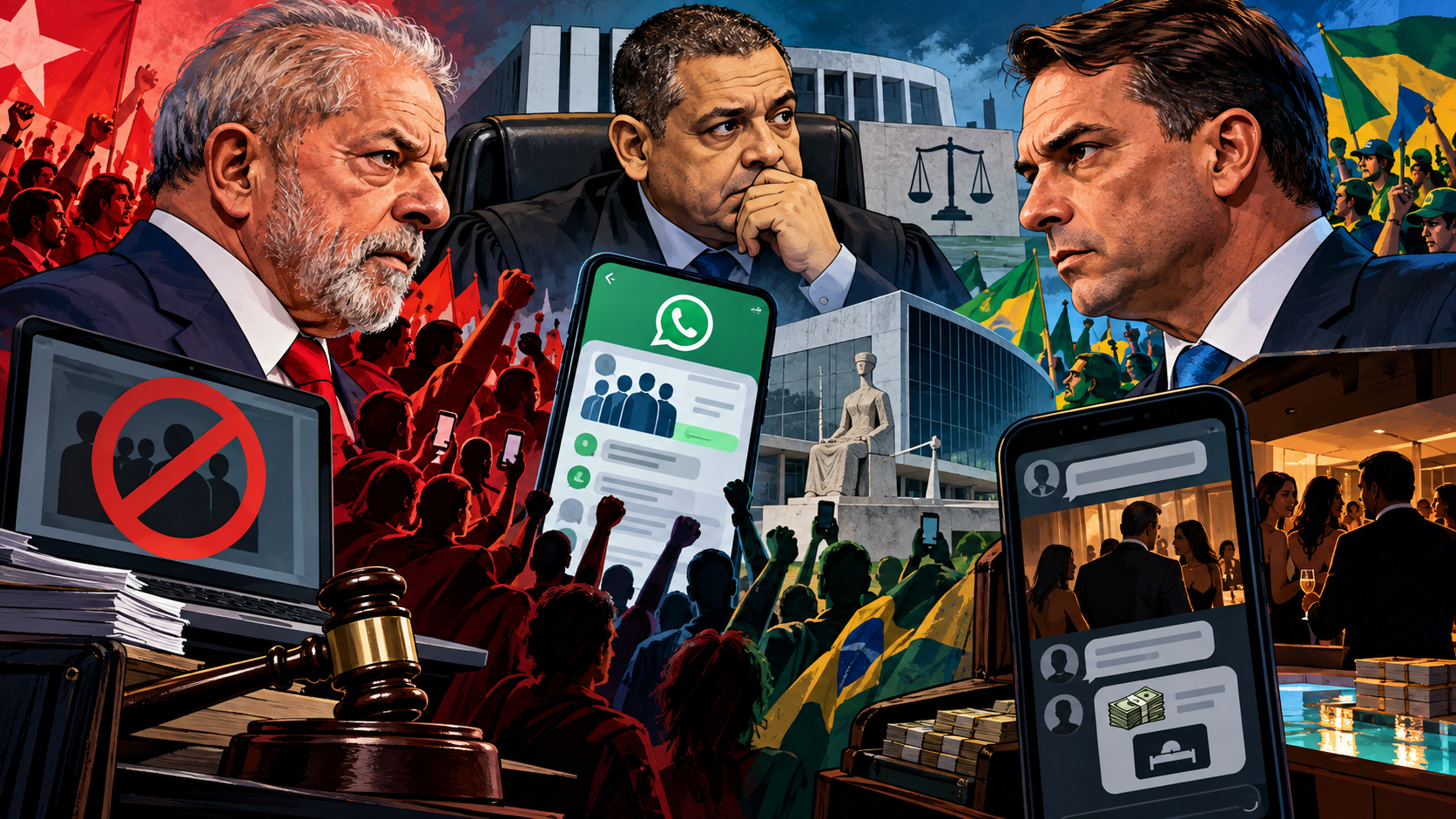 A democracia sob pressão: Lula, Flávio Bolsonaro e a guerra pelo controle das narrativas